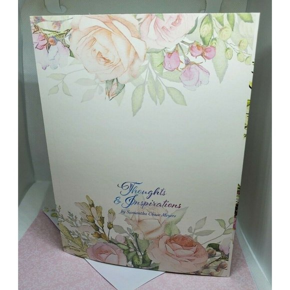 Thoughts & Inspirations Birthday Wishes Pink Floral Greeting Card With Envelope - Picture 2 of 8